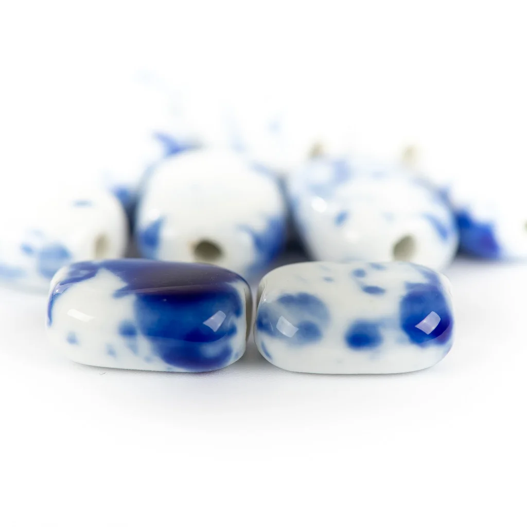 18# 10pcs Cuboid Shape Sphere Ceramic beads  string Promotion Unique Ceramics Beads Wholesale #IY213