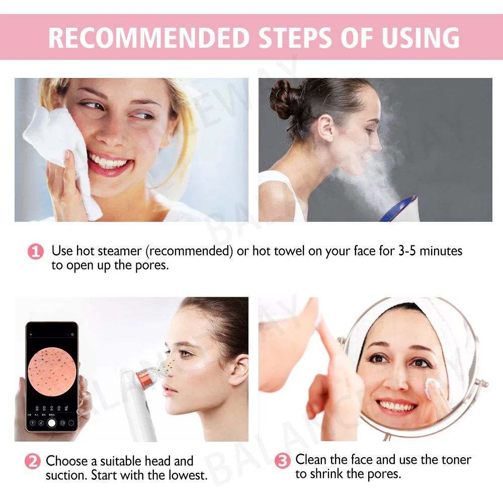 2023 Đầu Đen Tẩy Thị Giác Pore Cleaner Rửa Mặt Đen Chấm Bi Tẩy Tế Bào Chết Làm Đẹp Khuôn Mặt Chăm Sóc Da Công Cụ Cây Đẩy Mụn Tẩy Trang