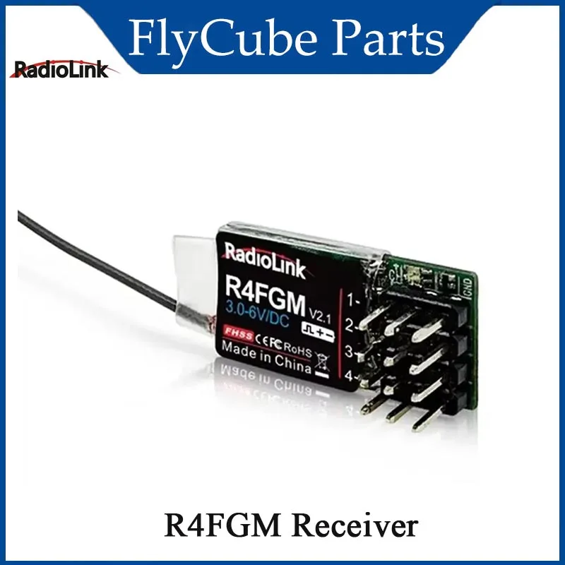 Radiolink R4FGM 4-канальный мини-приемник с гироскопом для 1:28 1:64 RC Pocket Drift Car Hotwheel работает для RC4GS RC6GS T8S T8FB RC8X