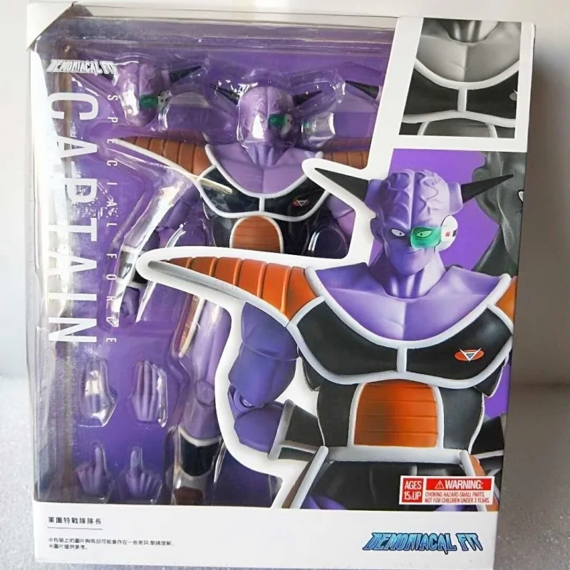 Bandai-Original Dragon Ball Z Ginyu Forças Especiais Anime PVC Action Figure, O Comandante Especial, Brinquedo do exército do cavalo mágico