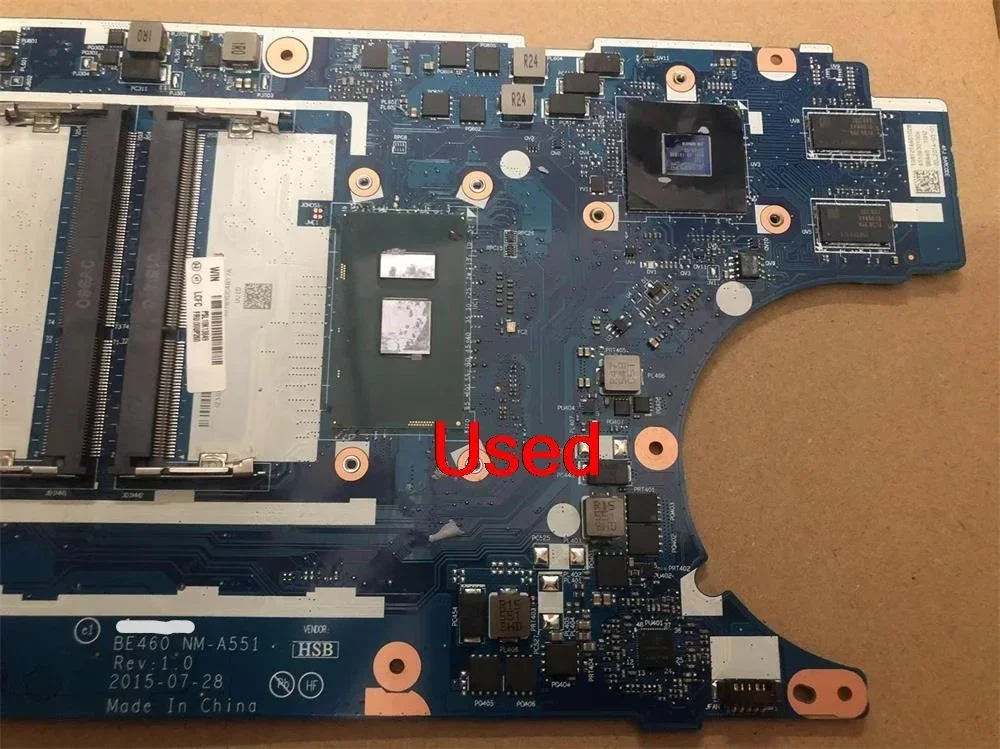 Используется для Lenovo ThinkPad E460, материнская плата ноутбука, основная плата, процессор I7-6500, ОЗУ 2G SWG FRU 00UP258 00UP259 00UP260