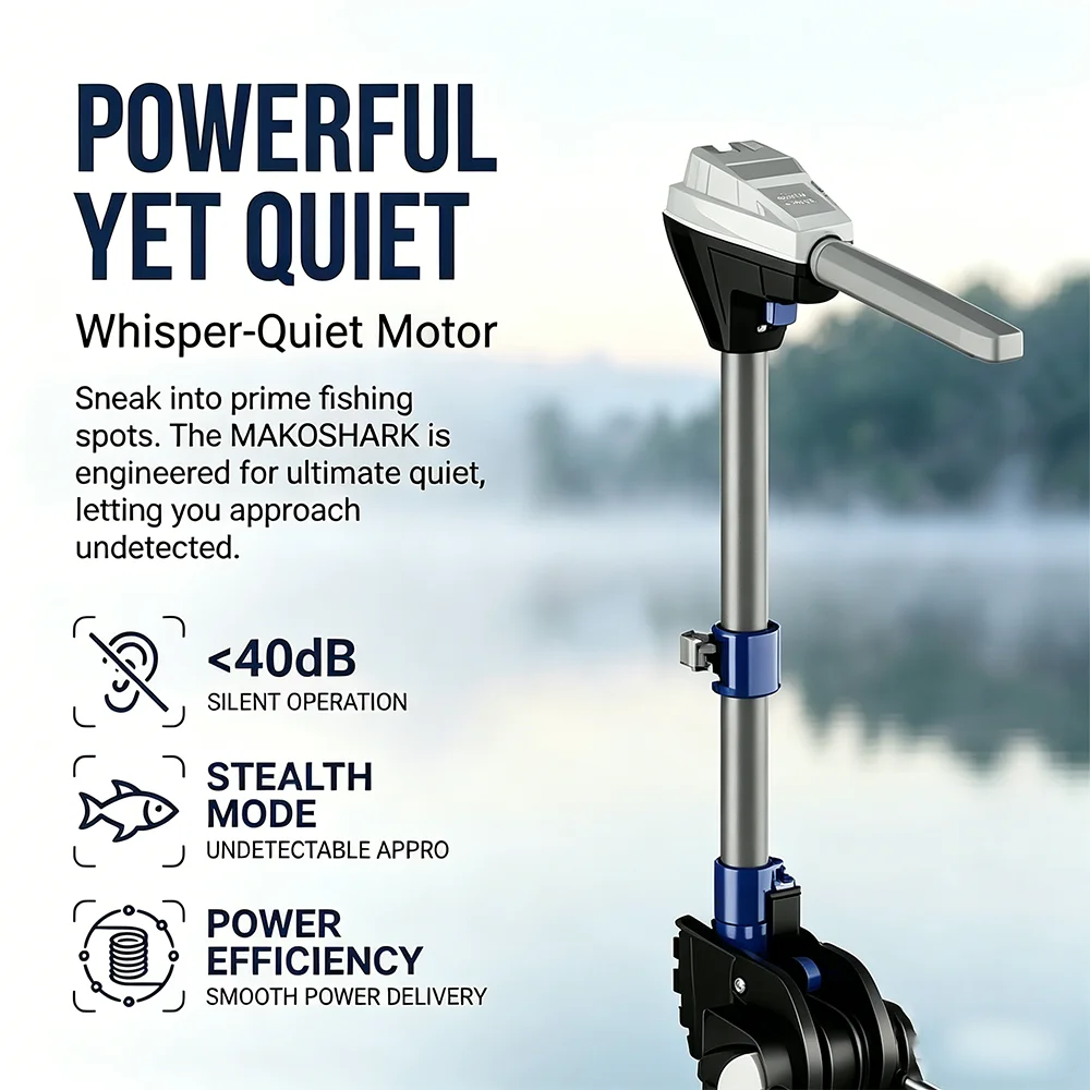 24V Spot Lock GPS Electric Trolling Motor For Kayak New Condition Outboard Remote Control Engine System