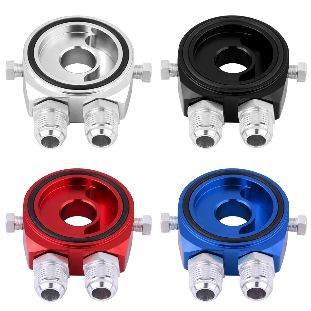 

M20 x 1.5 Oil Filter Sandwich Plate M20 x 1.5 Aluminum Oil Filter Cooler Sandwich Plate Adapter 1/8 NPT Oil Cooler Kit