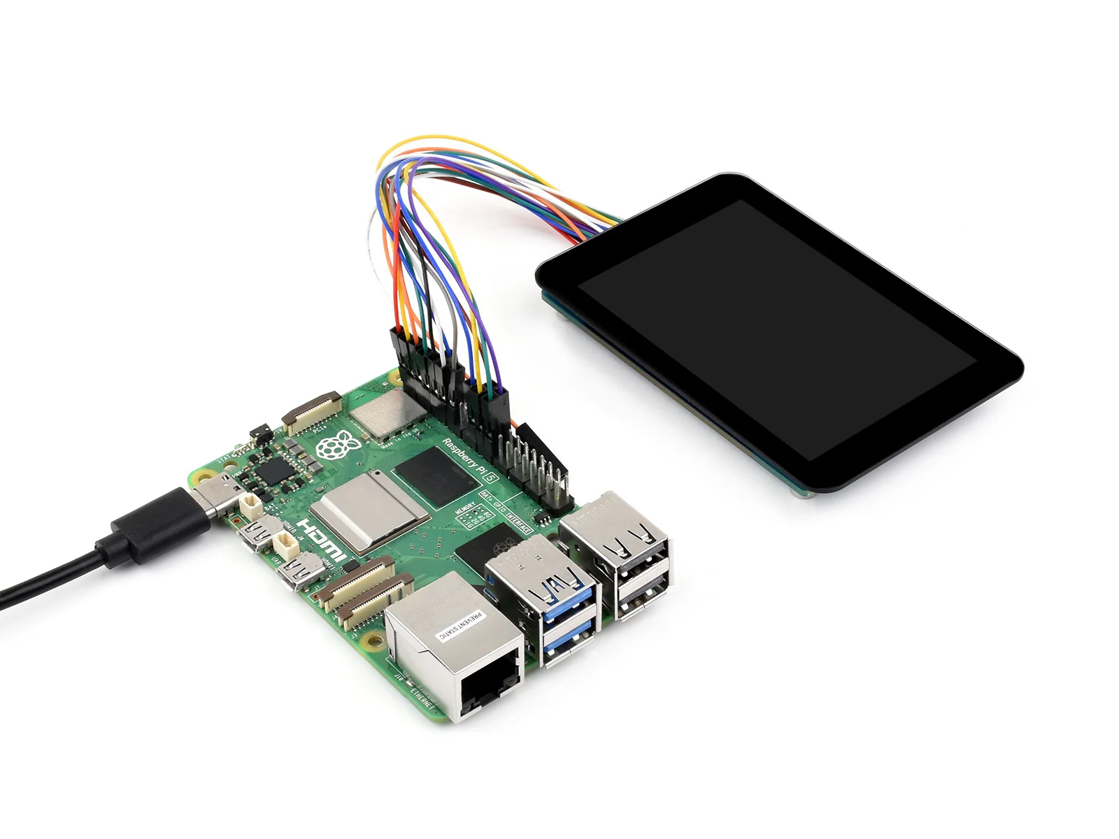Picture 4: Waveshare 3.5inch Capacitive Touch Display Module, 320×480 Resolution, Embedded with ST7796S Display Driver