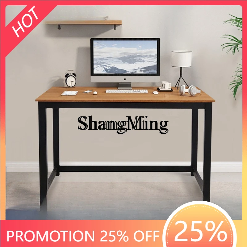 

FG good-looking high-end simple office single table simple steel wood computer desk desktop household model