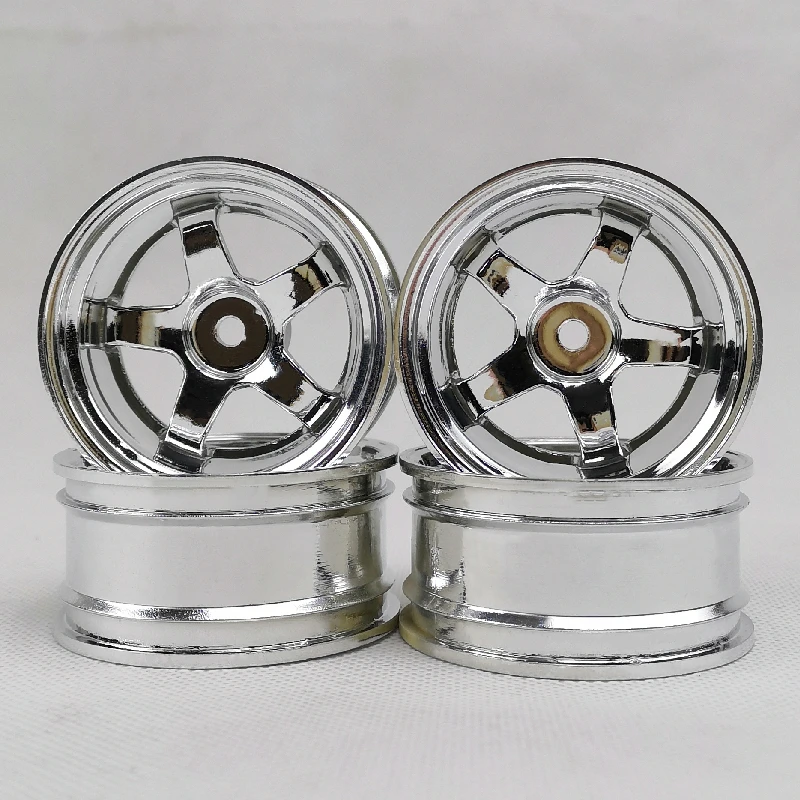 RCカー用プラスチックホイールリム,オフロードドリフト,ツーリングモデル,ホビー,12mmナット,1,10スケール,6 9mmオフセット,4個