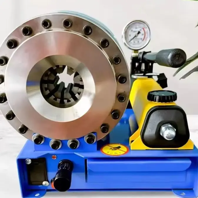 Crimping Machine Manual Hydraulic Press Household High Pressure Oil Explosion-proof Pipe Brake with 7 molds