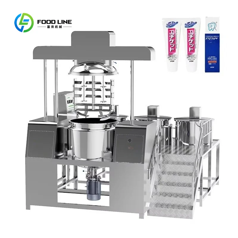 Customized 200L Vacuum Homogenizing Emulsifying Machine With Automatic Material Suction Mature Technology