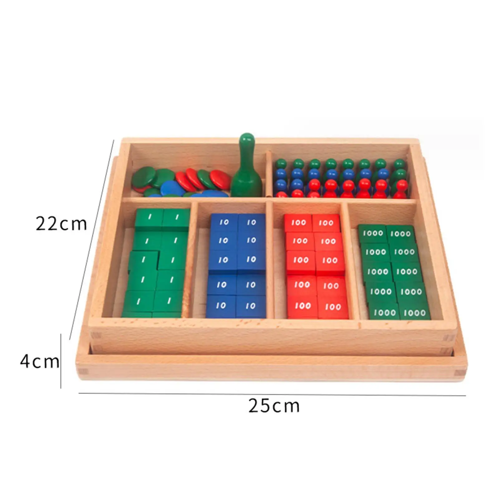 Jogo de carimbo montessori, brinquedo de madeira, escola pré-escolar profissional, brinquedos de matemática para bebês, ferramenta de aprendizagem precoce