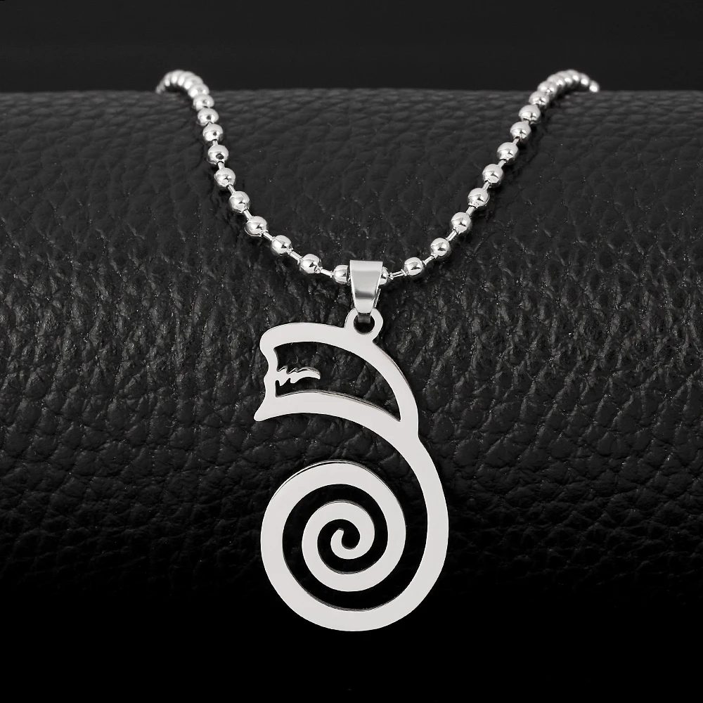 Dai Ko Myo Music Logo Necklace Fashion Personality Hollow Stainless Steel Pendant Unisex Collarbone Chain Jewelry