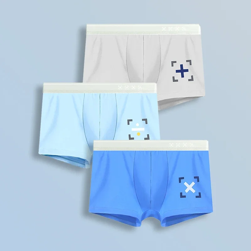 

Детское нижнее белье из чистого хлопка, антибактериальное, для мальчиков, для раннего и старшего школьного возраста, летнее, тонкое.