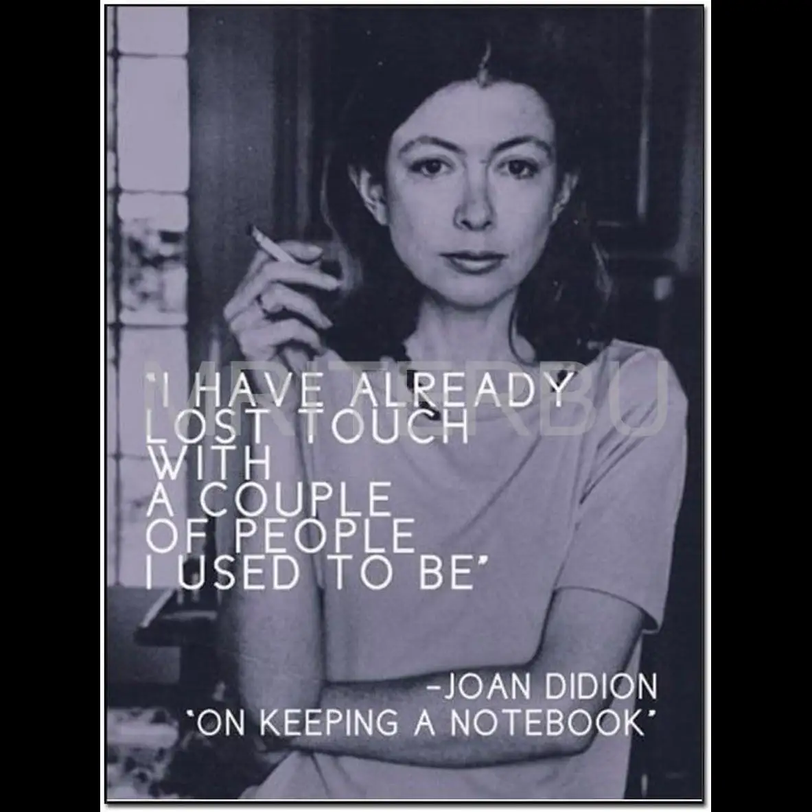 Joan Didion Vintage Quote Canvas Poster xinch  Unframed Wall Art for Living Room  Bedroom