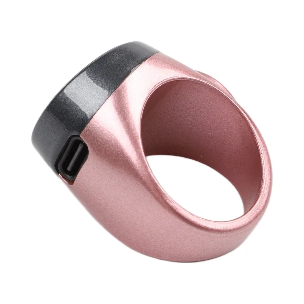 Adjustable Fit Ring Counter Self-Locking Mechanism Type-C Rechargeable Accurate Data Monitoring Bright Informative Display