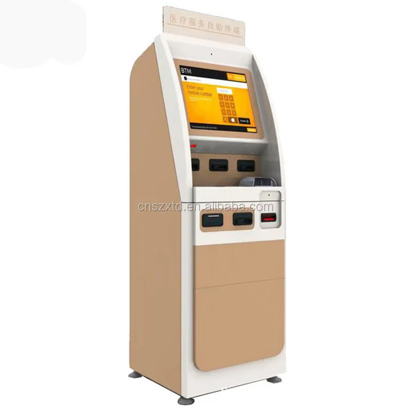 آلة إيداع أجهزة الصراف الآلي النقدية عالية السرعة آلة إيداع الأوراق النقدية الأوتوماتيكية معدات البنك مع شاشة تعمل باللمس TFT