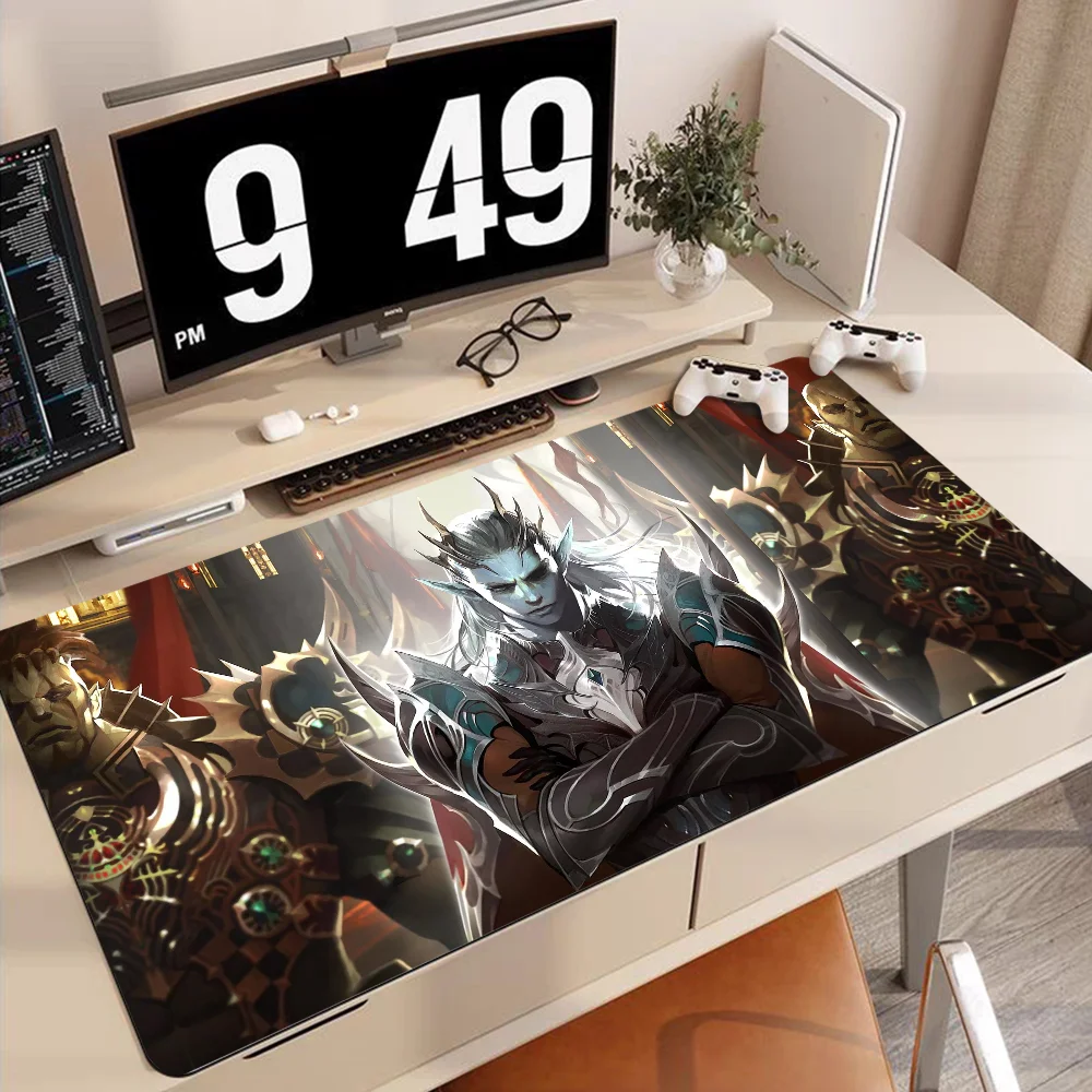 Lineage 2 Floor Mat 80x30cm XL Lockedge Office Computer Desk Mat Table Keyboard Big Mouse Pad Laptop Cushion Bedroom