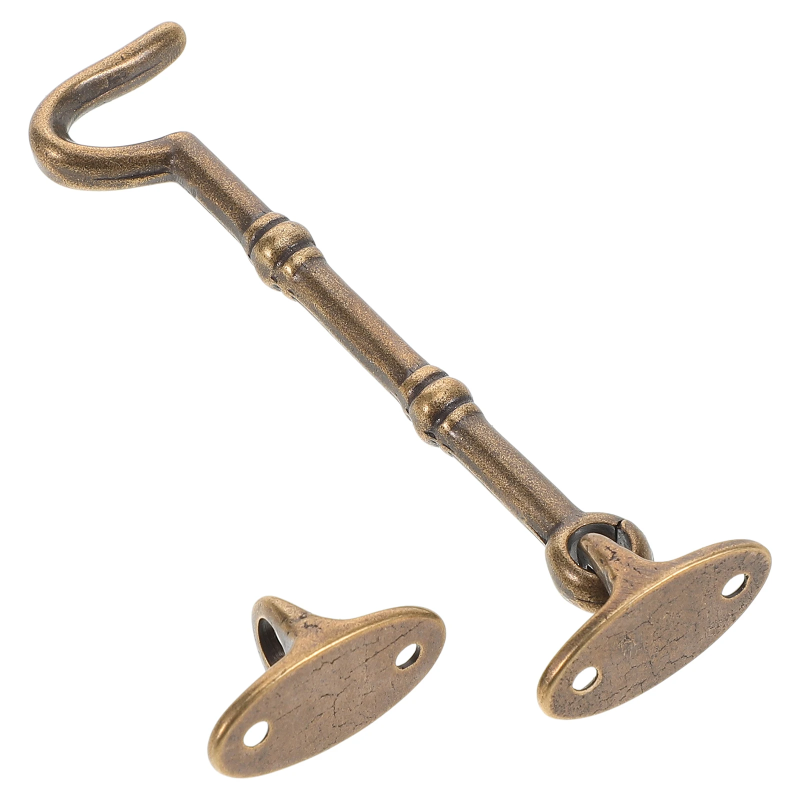 

Hook and Eye Safety Latch Rotating Brass Hooks Latches Brown Multi-function