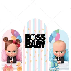 The Boss Baby Arch Backdrop Wall For Boy Girl 1st Birthday Party Decoration Baby Shower Photography Background Double Side Photo