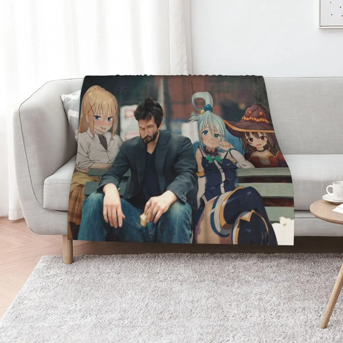 Keanu's blessing on this wonderful park! Throw Blanket decorative Soft Big Shaggy for sofa Quilt For Sofa Thin Blankets