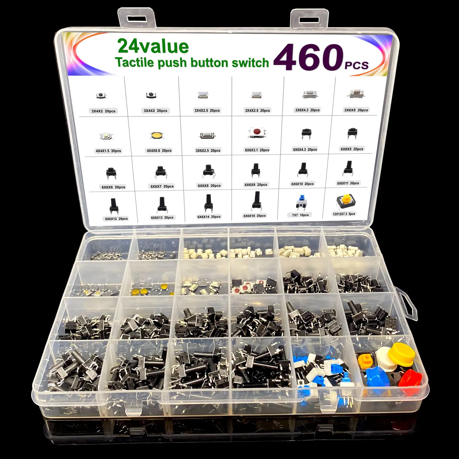 460PCS Tactile Push…