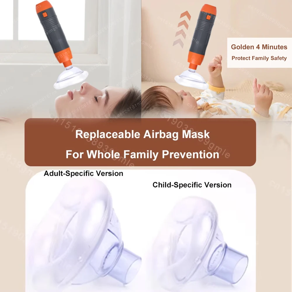 

Anti Asphyxia Emergency Choking Rescue Device Home Auto Suction First Aid Kit with Face Mask Anti Suffocation for Adults Kids