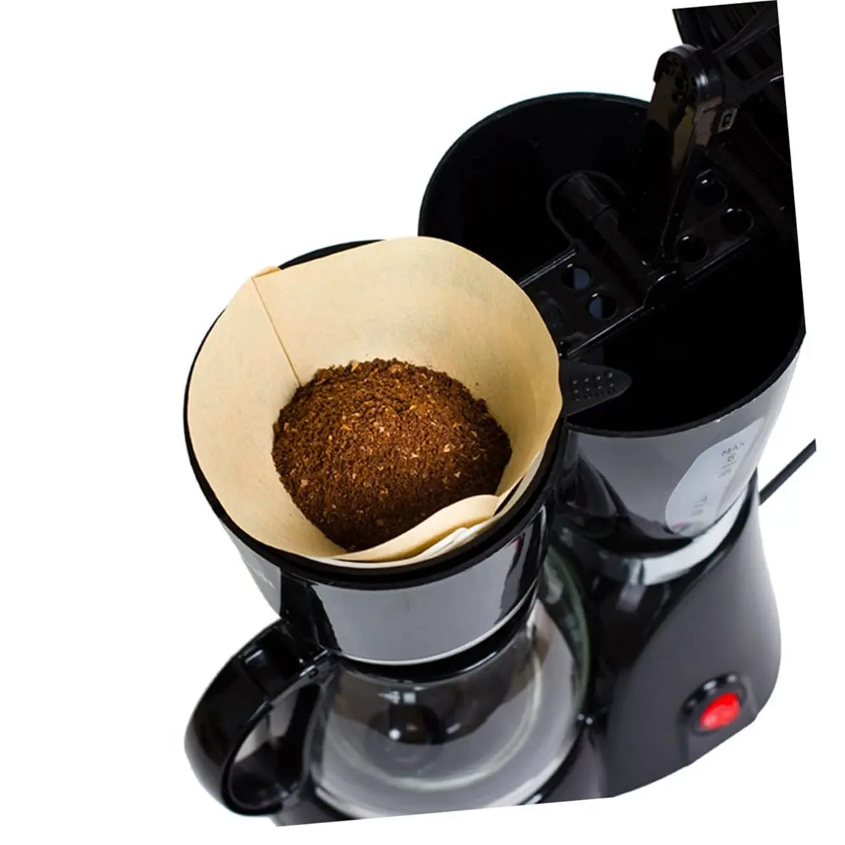 A67T NEW 300Pcs Unbleached Coffee Filter Paper Safe Odorless High Grade Filters for Machines for Coffee Lovers Prevents Overflow