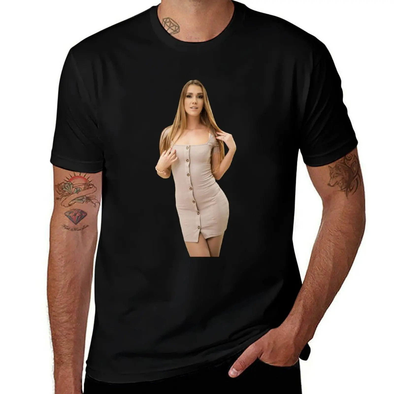 Alexis Crystal T-Shirt Casual Loose Fit Short Sleeve T-Shirt