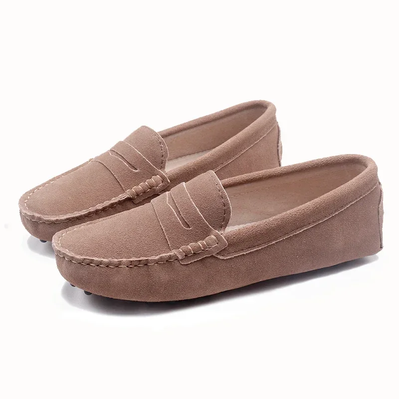 2024 Top 100% Genuine leather Women flats Handmade Women Casual leather shoes Leather Moccasins Fashion Women Driving Shoes