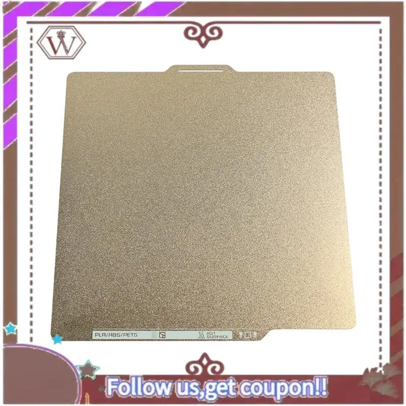 ABBG-For Bambu Lab X1 P1S P1P بناء لوحة PEI السرير الملمس مزدوج الوجهين الربيع الصلب 257X257mm للطابعة المختبر P1 ثلاثية الأبعاد سهلة الاستخدام