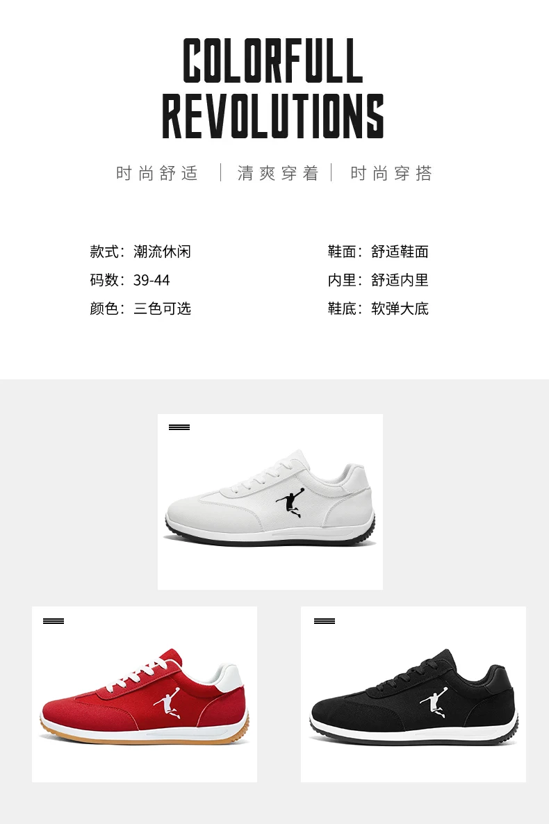 Herrenschuhe, trendige Frühlings- und Herbstschuhe, neue Modelle für den internationalen Markt, weiße, schwarze und rote Sneaker, atmungsaktive Herren-Freizeitschuhe mit weicher Sohle und niedrigem Schaft, vielseitig einsetzbar. – Detail 4