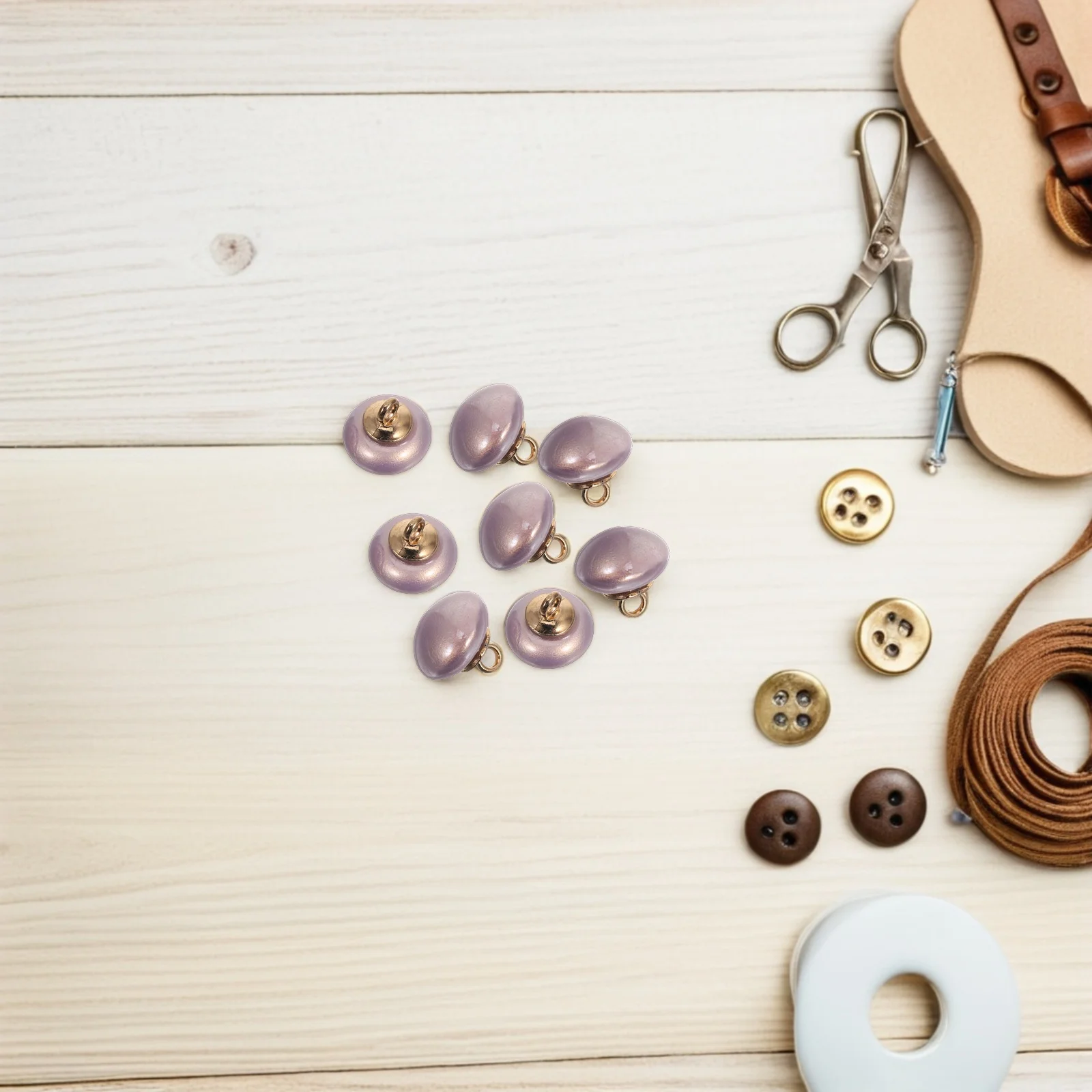 

20Pcs Half Dome Mushroom Resin Buttons Metal Shank Decorative Sewing Buttons for DIY Shirts Blazer Wedding Dress Craft Projects