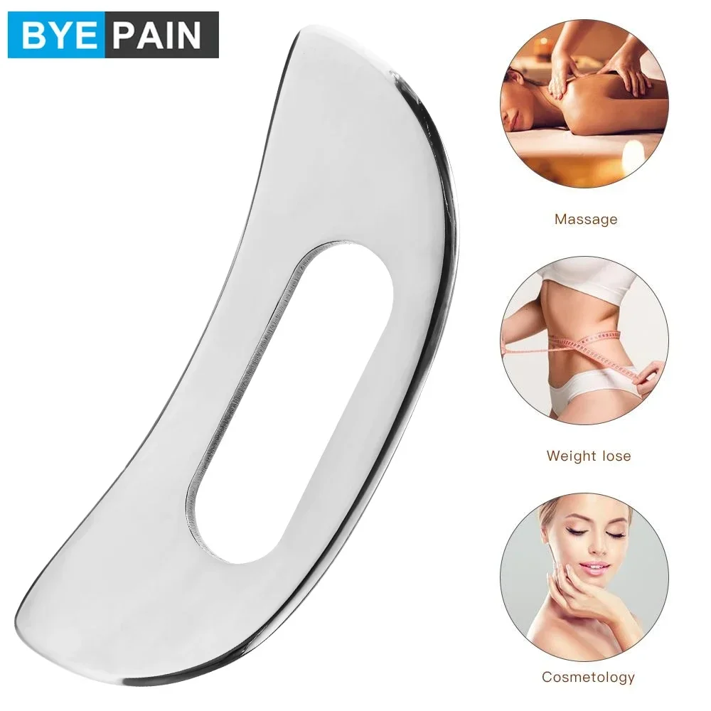 

1Pcs Stainless Steel Muscle Scraper Massage Tool Gua Sha Tool for Deep Tissue Scraping for Myofascial Release