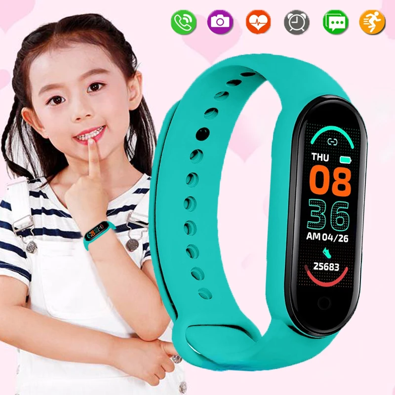 

M6 Children Kid Smart Watch girls boys Fitness Tracker Smartwatch Child Electronic Sport Smart Clock For Android IOS Smart Watch