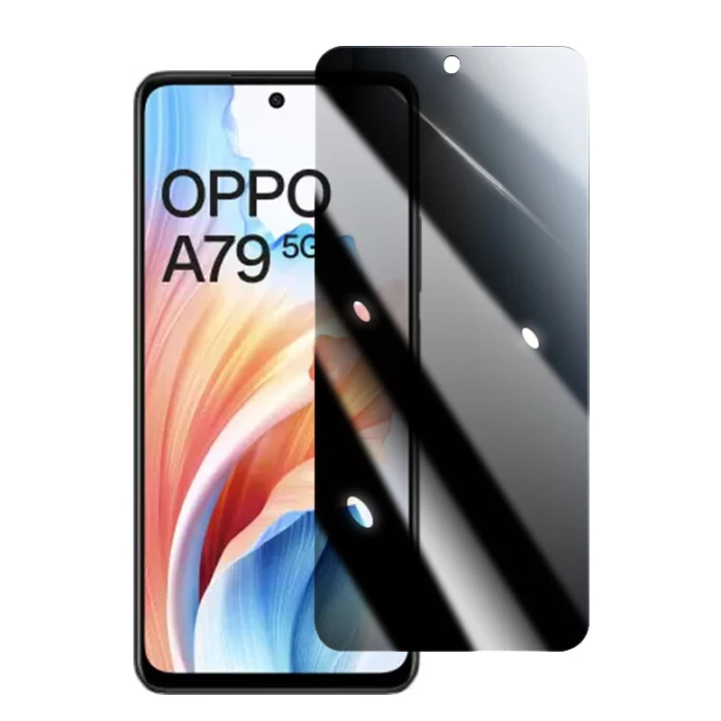 Anti Spy Tempered Glass for OPPO A79 A2 5G Privacy Screen Protector Full Cover Protective Film Cover