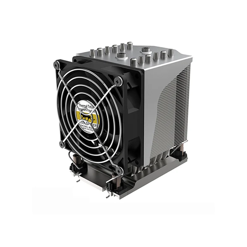 COOLSERVER M96 4U Server CPU Cooler 6 Heat Pipes Dual Ball Bearing PWM Fan 320W Compatible LGA4189 LGA4677 Intel Xeon Heatsink