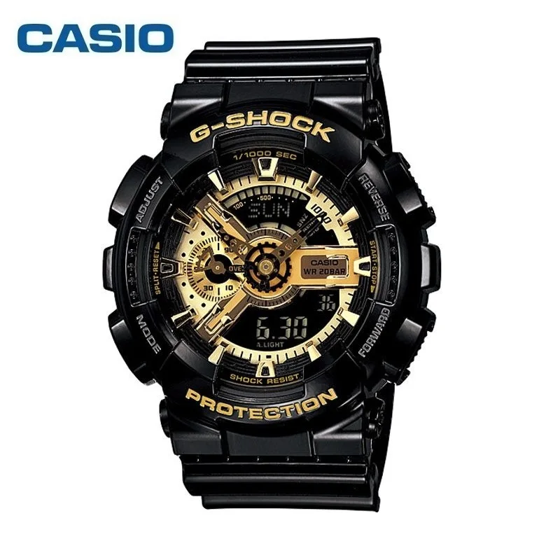 Casio GA-110 Watches for Men Fashion Casual Multifunctional Outdoor G SHOCK Sports Shockproof LED Dial Dual Display Quartz Watch