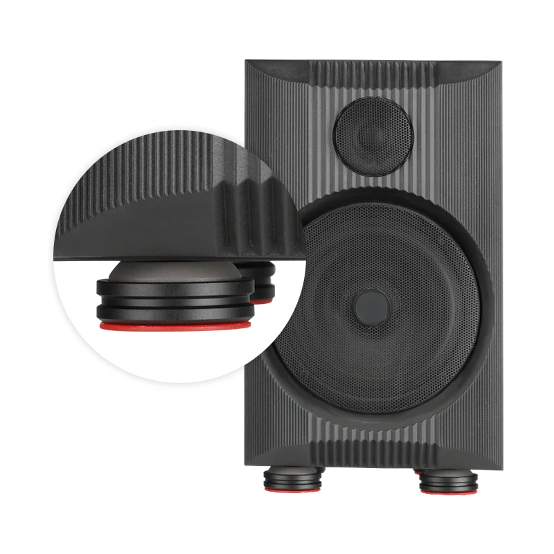 4 pz Audio Altoparlante Amplificatore Preamplificatore DAC Laptop Anti-shock HiFi Assorbitore Gel di Silice Piede Chiodo Piedi Pad Assorbimento Ammortizzatore Pad