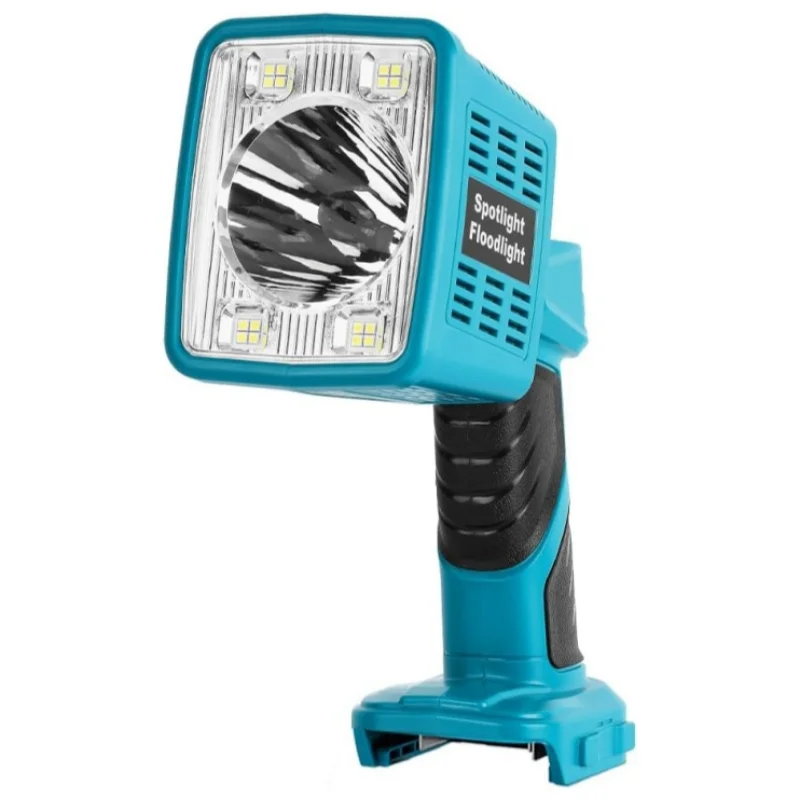 

16W Cordless LED Flashlight For Makita 18V 1600LM USB Charger For Camping Fishing Car Repair Job Site Emergency (No Battery)