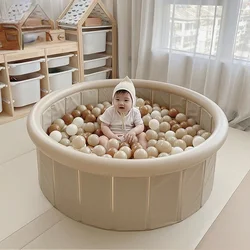 Playable Sand and Water Baby Ball Pool -Inflatable Children's Ocean Fence Indoor Household Thickened Bobo Pool Fun Toys for Kids