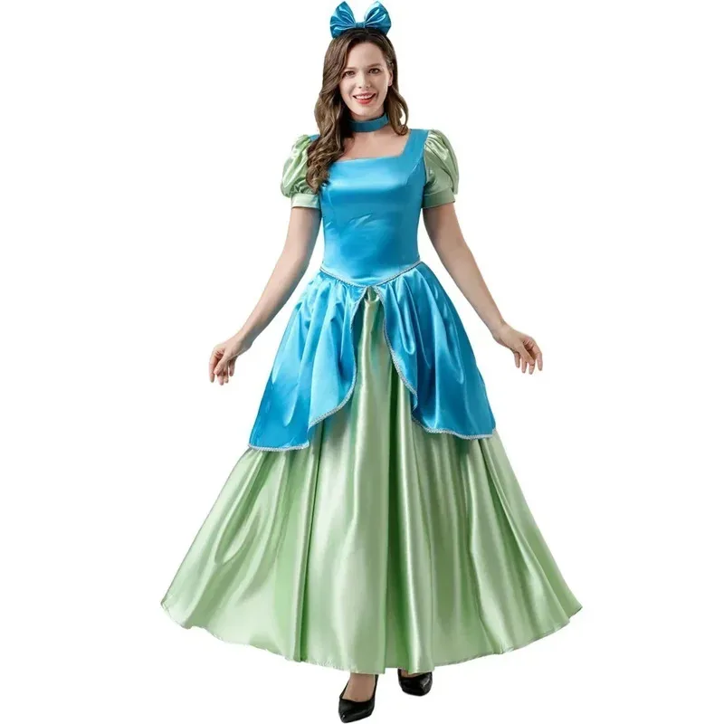 

Princess Cinderella Cosplay Costume Evil Step Sister StepSisters Halloween Costume Stage Performance Wear Party Wedding Dress