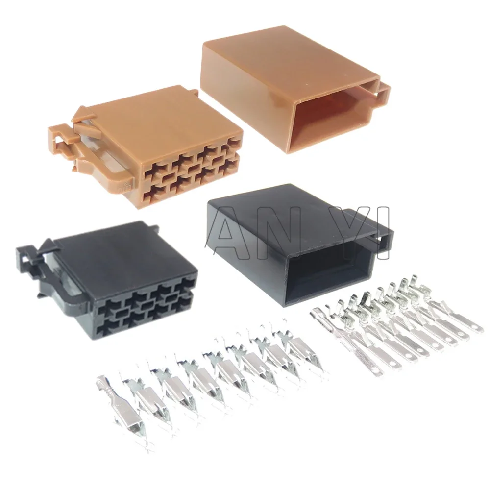 1 Set 8 Way Auto Radio Horn Wiring Terminal Socket AC Assembly For VW 106455-1 106455-3 962189-1 962191-1 357035447A 963121-1