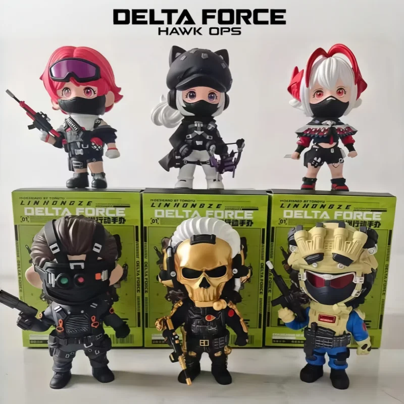 

Коллекционная фигурка Delta Force Blind Box Weilong Honglang Mai Xiaowen: Военная игровая фигурка, модель из ПВХ, подарок-игрушка