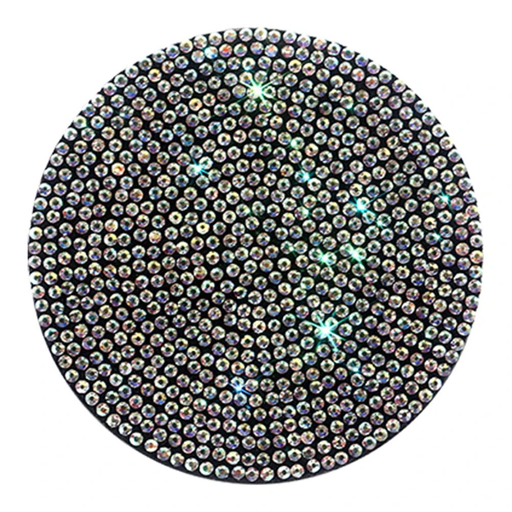 

Non slip PVC Cup Coaster for Car Home Office Durable Temp Resistant Easy Clean Rhinestone Design Anti skid Mat Vehicle Holder