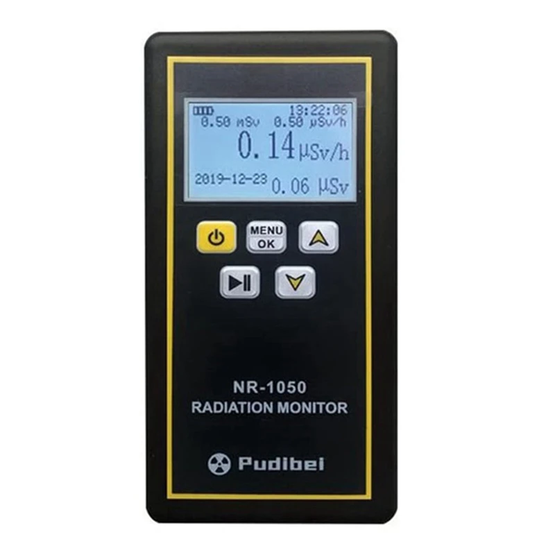 Pudibei NR-1050 Ręczny detektor promieniowania jądrowego Wyświetlacz LCD Tester radioaktywności do użytku domowego