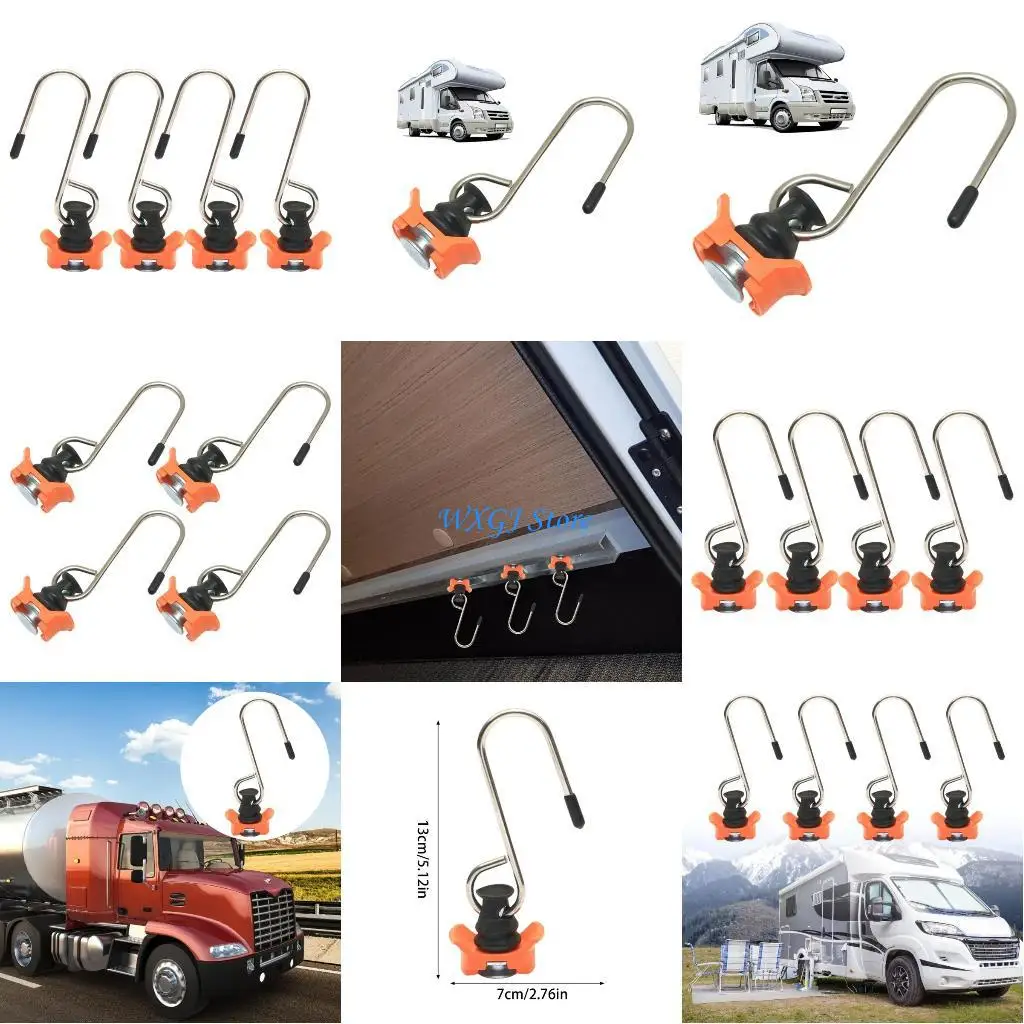 

37JE Airline Hooks, Tie Down For Motorhomes Campers Secure Hauling Cargo Hooks