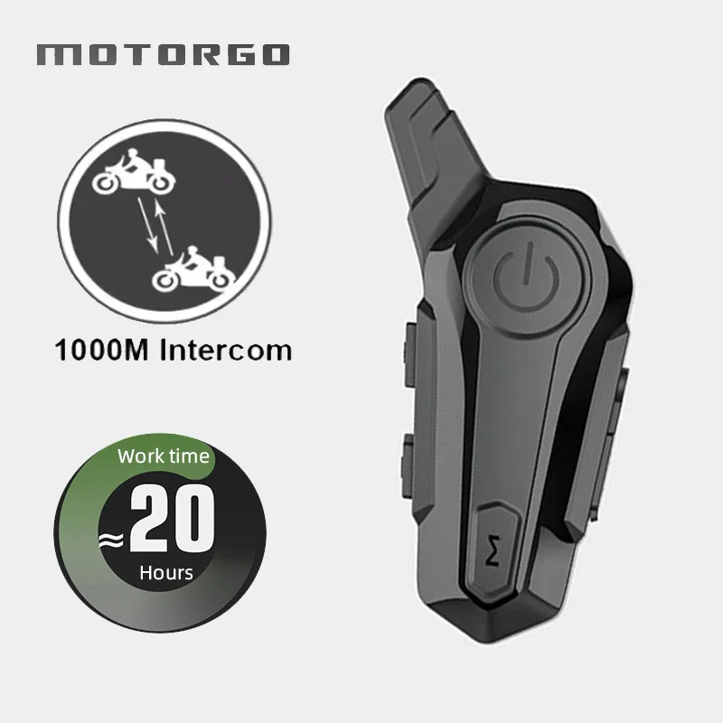 

Bluetooth Motorcycle Helmet Intercom Headset for 2 Rider intercomunicador Moto Interphone Headset Wireless Noice Reduction