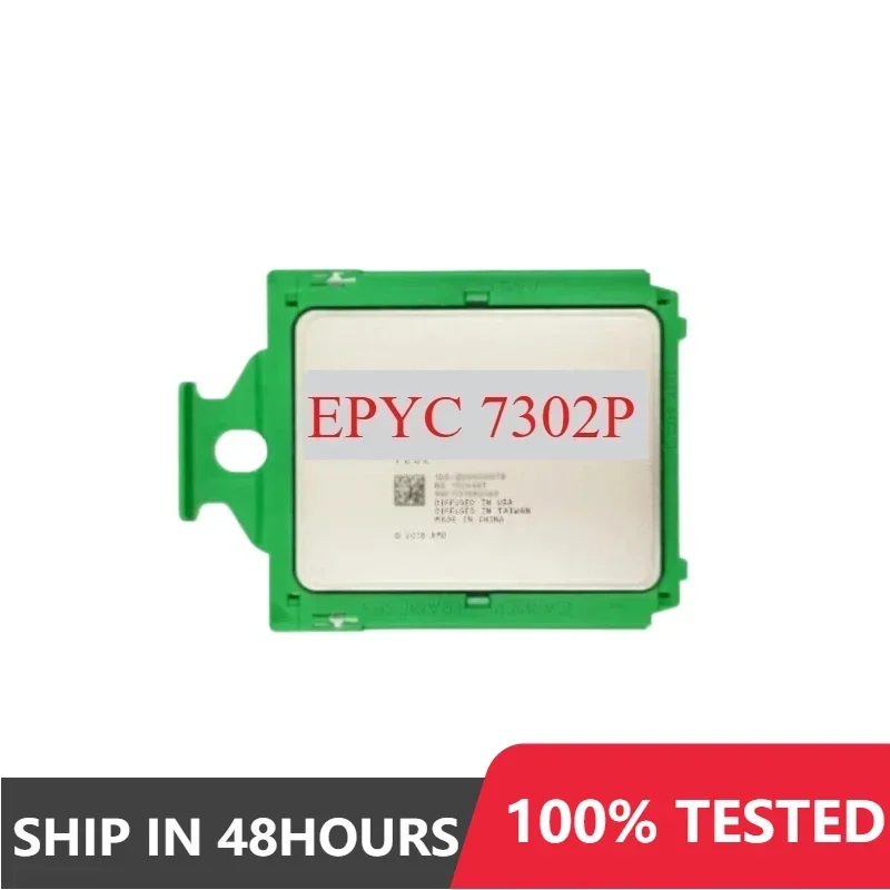 used Perfect test EPYC 7302P CPU 3.0GHz 16 Cores 32 Threads 128MB 155W DDR4 Socket SP3 Processor unlocked