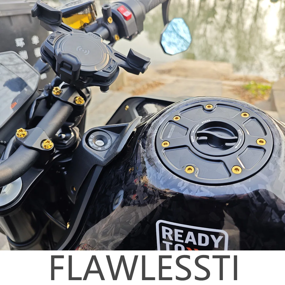 FLAWLESSTI Gr5 チタンボルトエンジンクラッチウォーターポンプパイプフットレストボルトスプロケットリアアクスルナット KTM 790 デューク