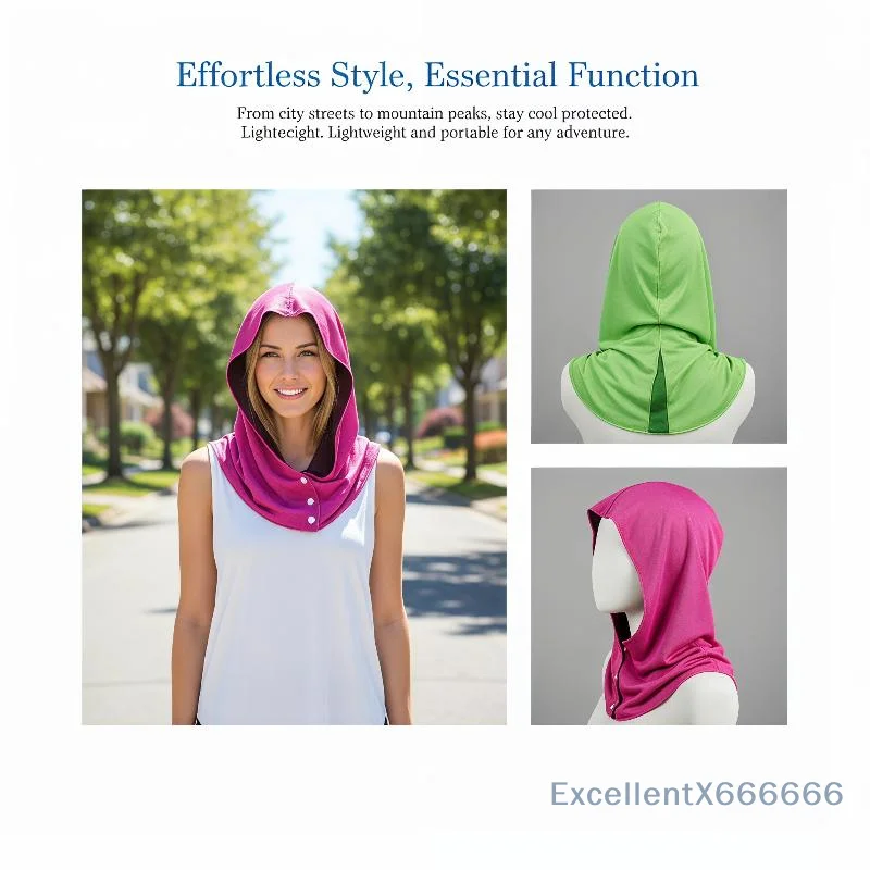 U-shaped Cooling Hoodie Headscarf Quick-drying Towel Outdoor Sports Sun Protection Cooling Towel Gym Beach Camping