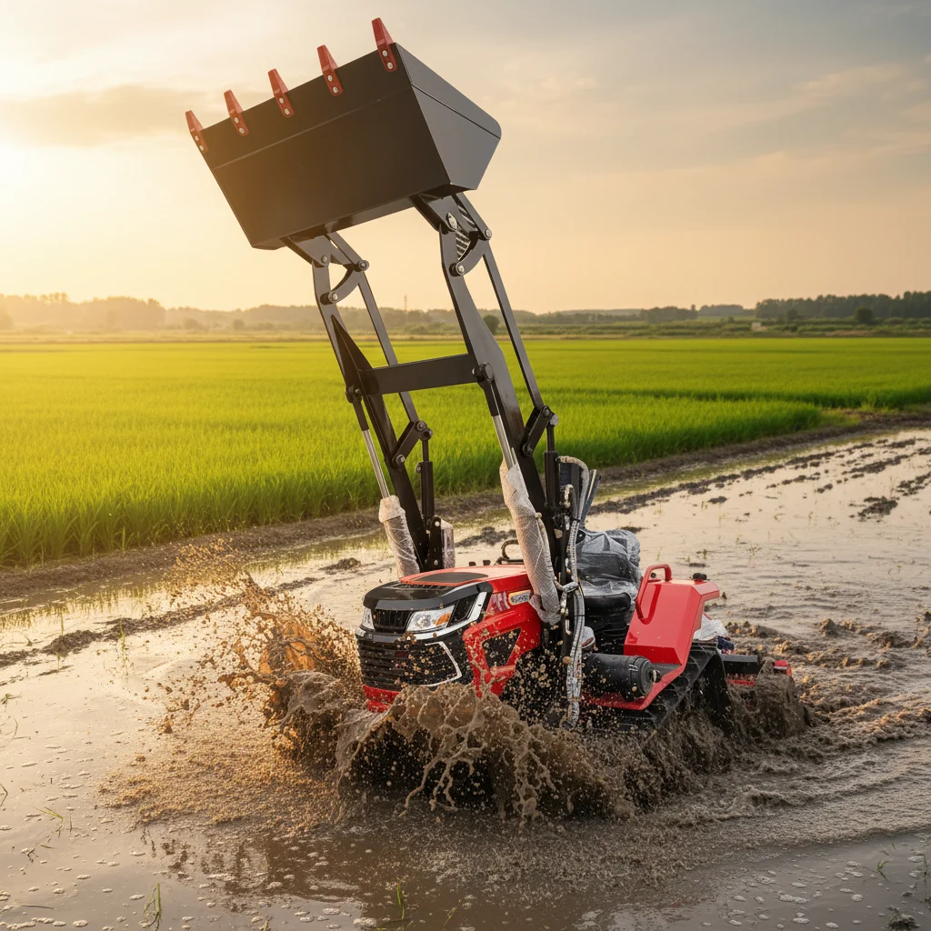 

Горячая новинка: гусеничный трактор 120 л.с. с гидравлическим быстросъемным механизмом, грейфером и роторным культиватором