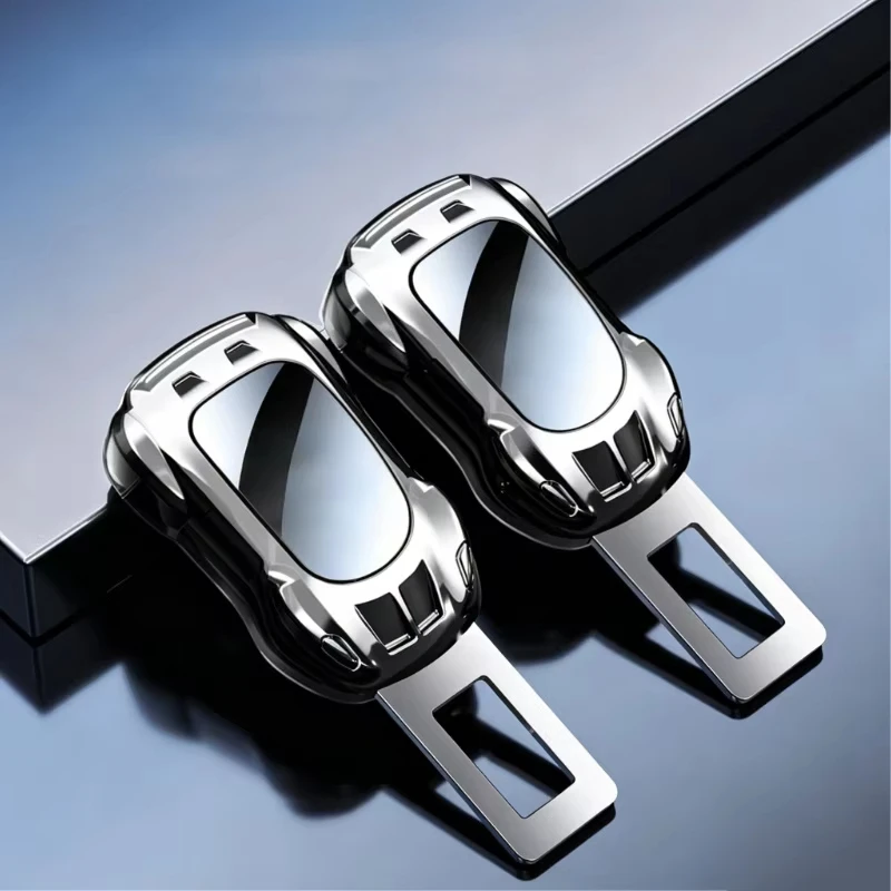 2 PCS Car Seat Belt Clip Extender Safety Seatbelt Lock Buckle Plug Just plug and play Insert Socket Extender Safety Buckle